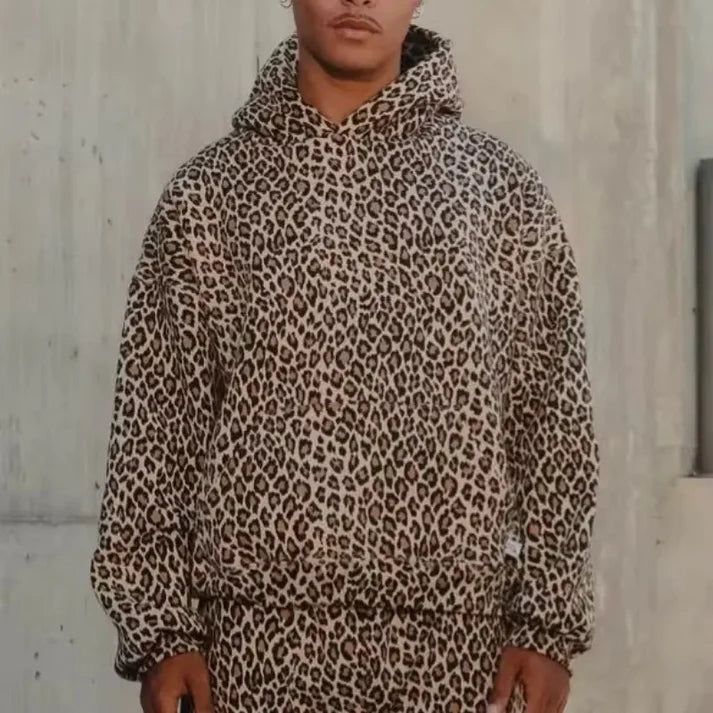 Unisex leopard hoodie - Micheal Smith